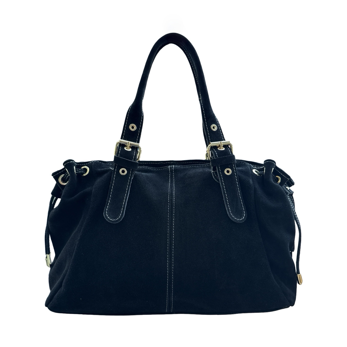 SAC CUIR SUEDE "LACET" LARGE