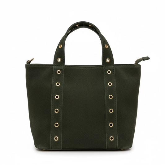 SAC CUIR SUEDE RIVET OLAIA
