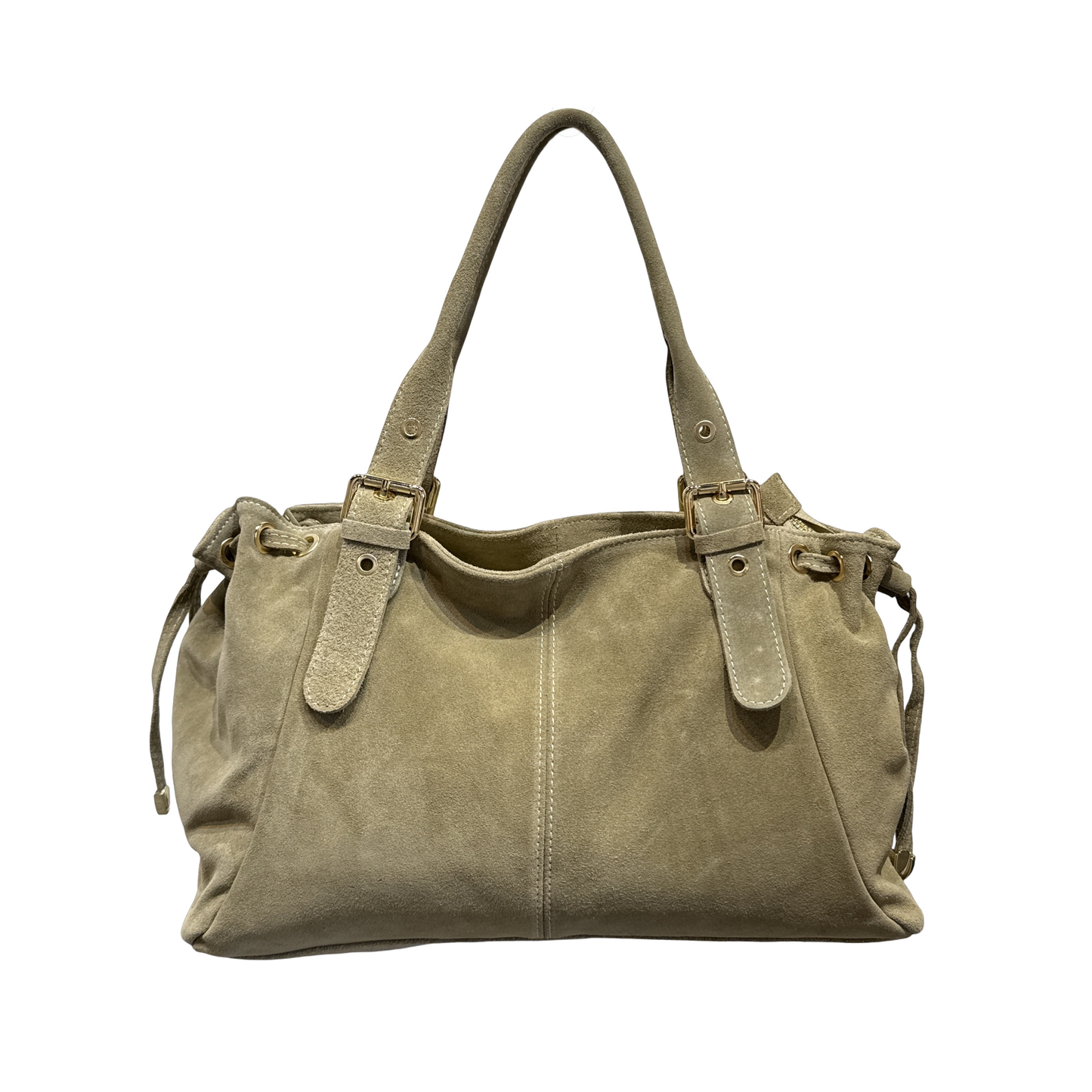 SAC CUIR SUEDE "LACET" LARGE
