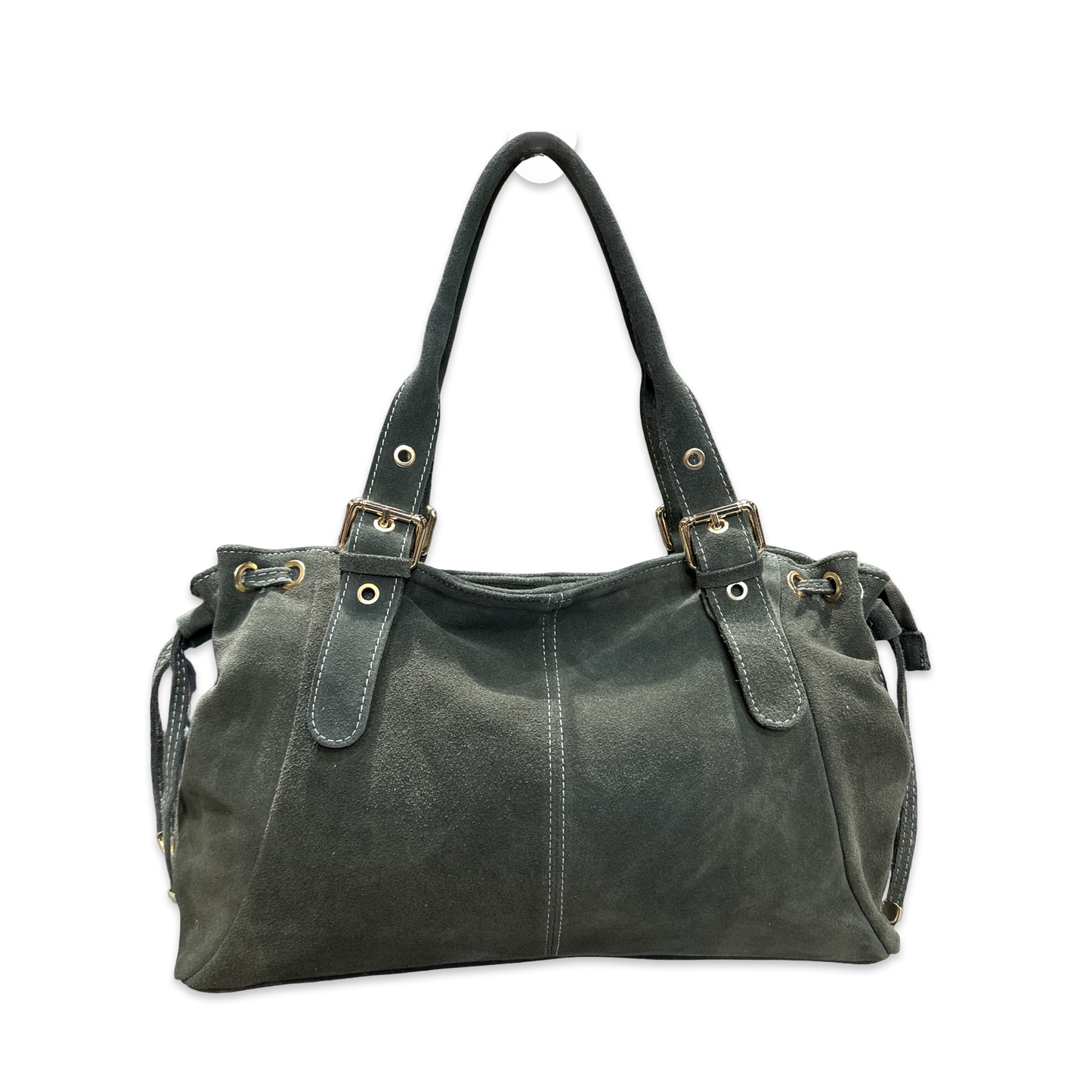 SAC CUIR SUEDE "LACET" LARGE