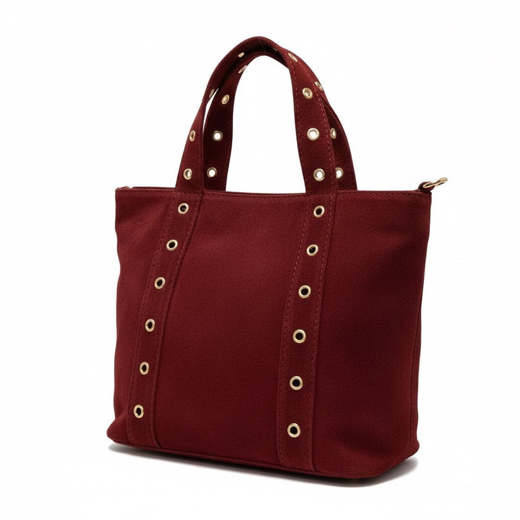 SAC CUIR SUEDE RIVET OLAIA
