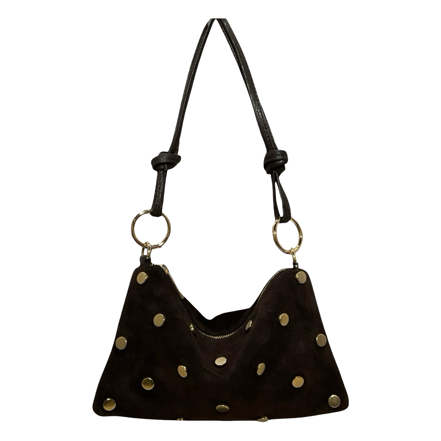 Sac Cuir Suede Mini Seko Clouté