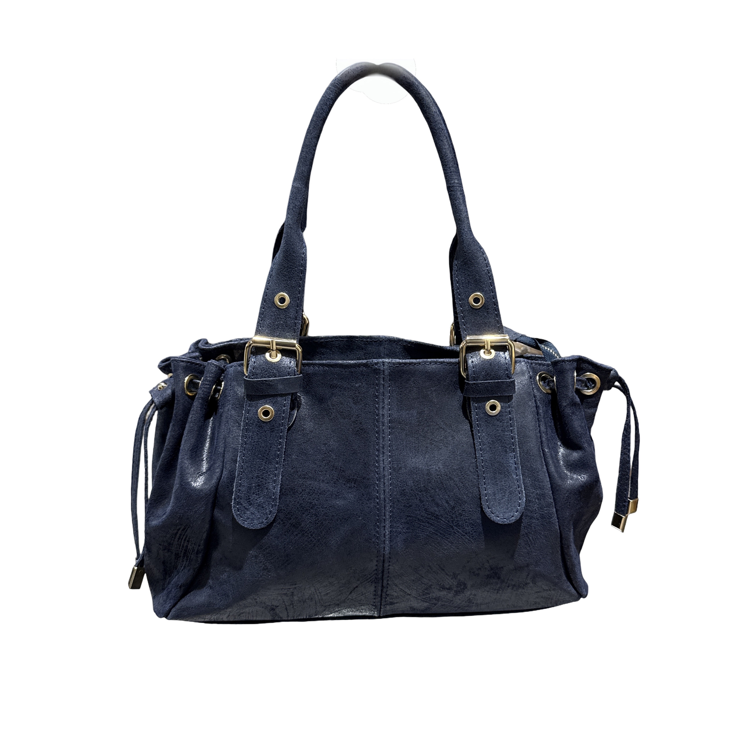 SAC CUIR BROSSE "LACET" SMALL