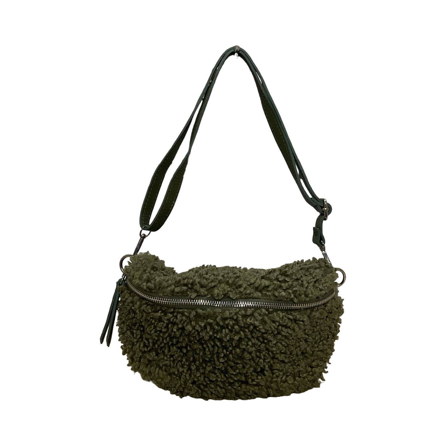 SAC BANANE TEDDY GARNI CUIR