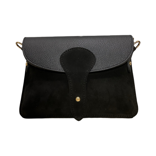 SAC BANDOULIERE CUIR SUEDE LOU XL