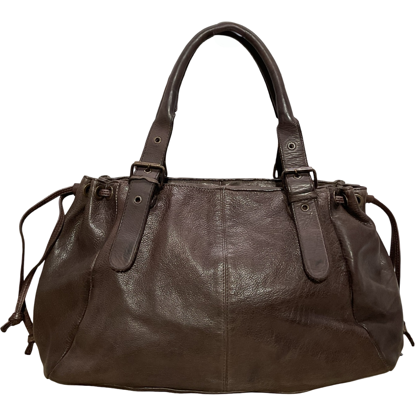 Sac Lacet Cuir Souple Washed LARGE
