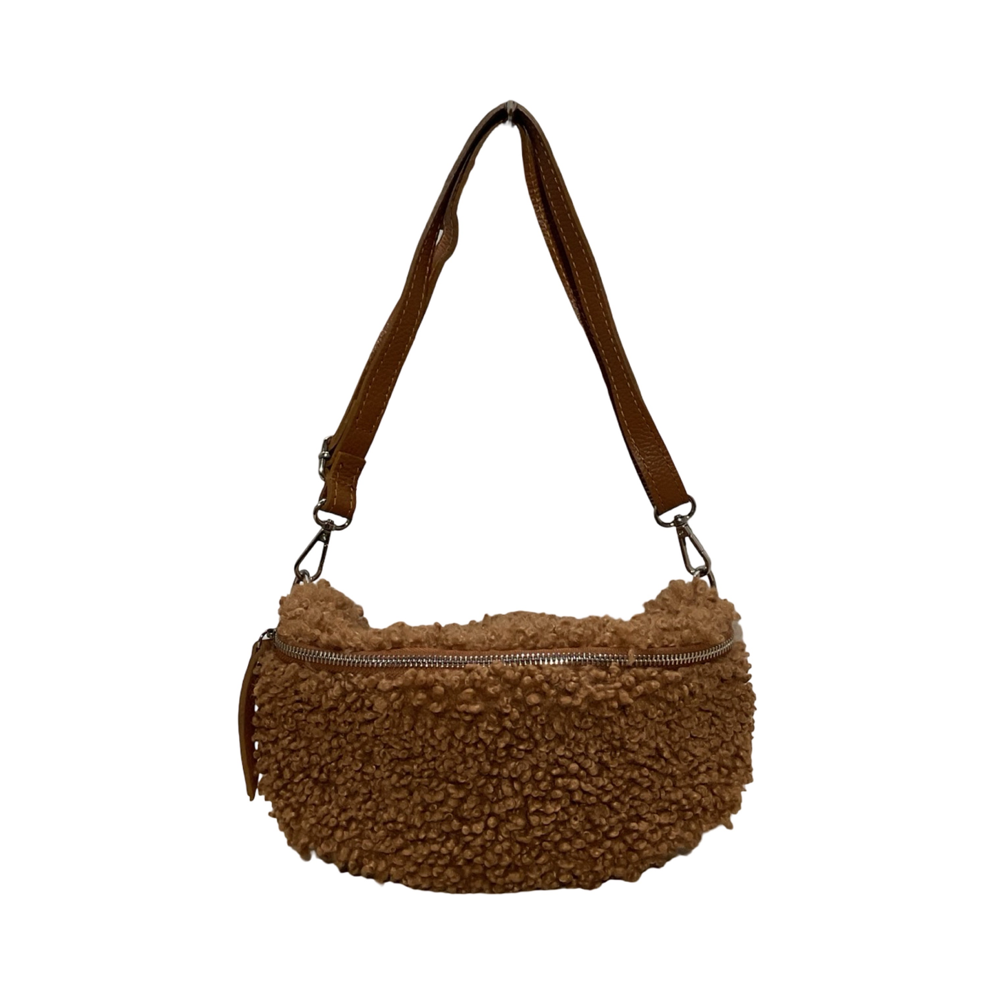 SAC BANANE TEDDY GARNI CUIR