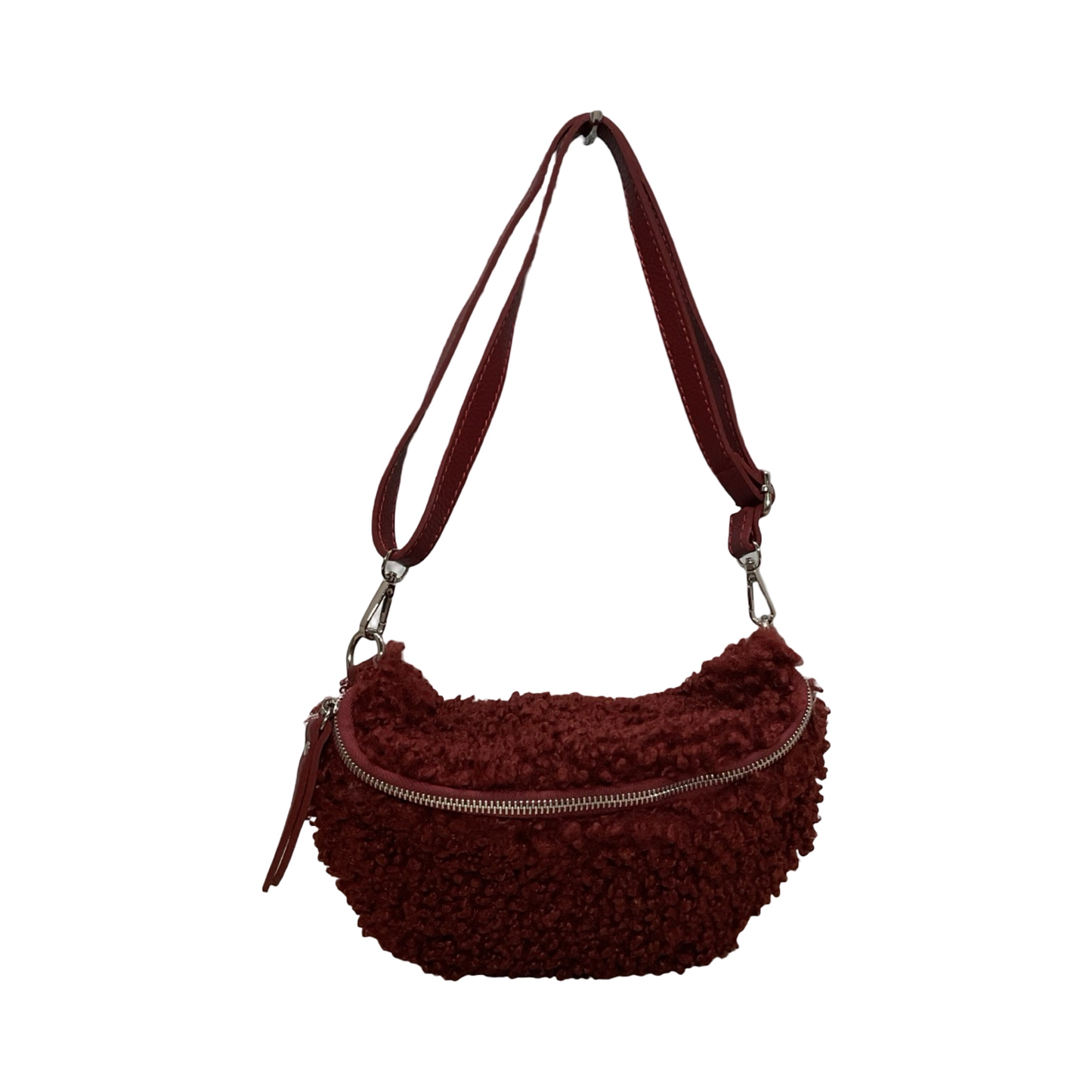 SAC BANANE TEDDY GARNI CUIR