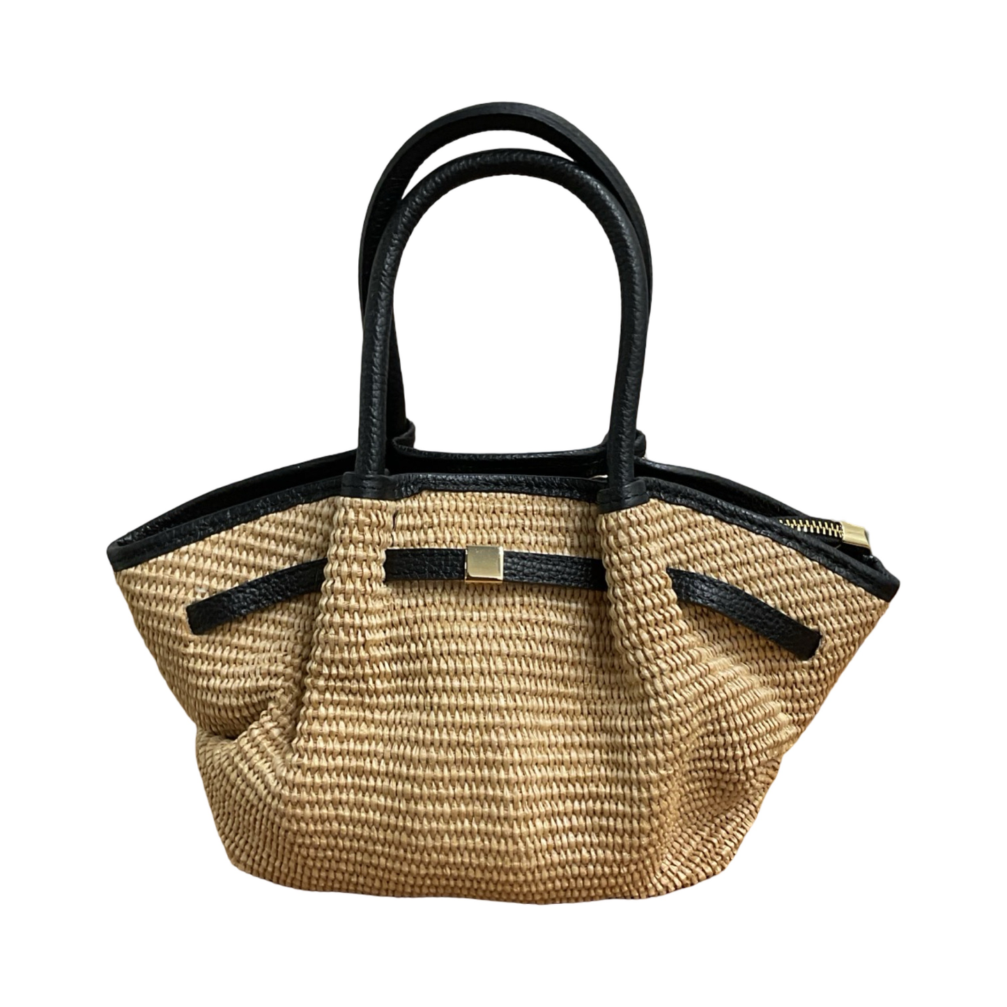 Sac Cuir Raphia Weim Mini