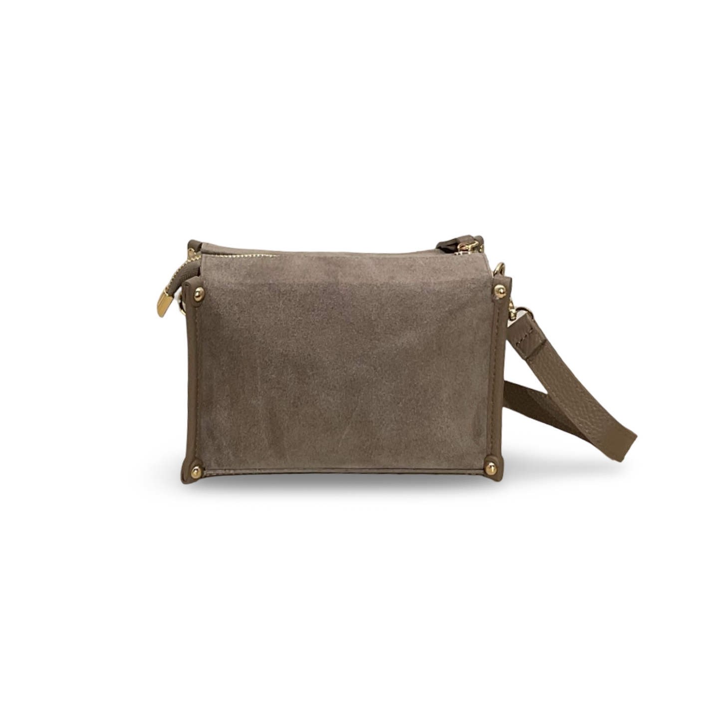 Petit Sac Carré en Cuir Suède Louise