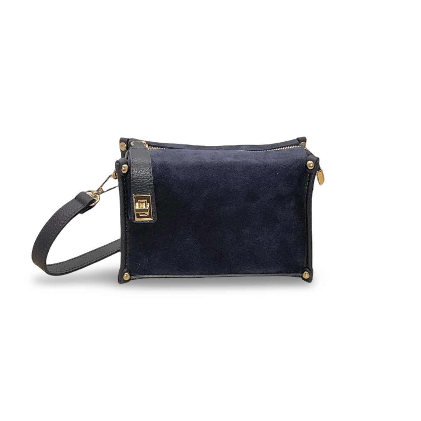 Petit Sac Carré en Cuir Suède Louise