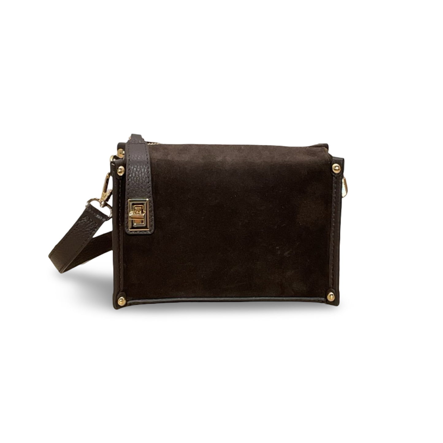 Petit Sac Carré en Cuir Suède Louise