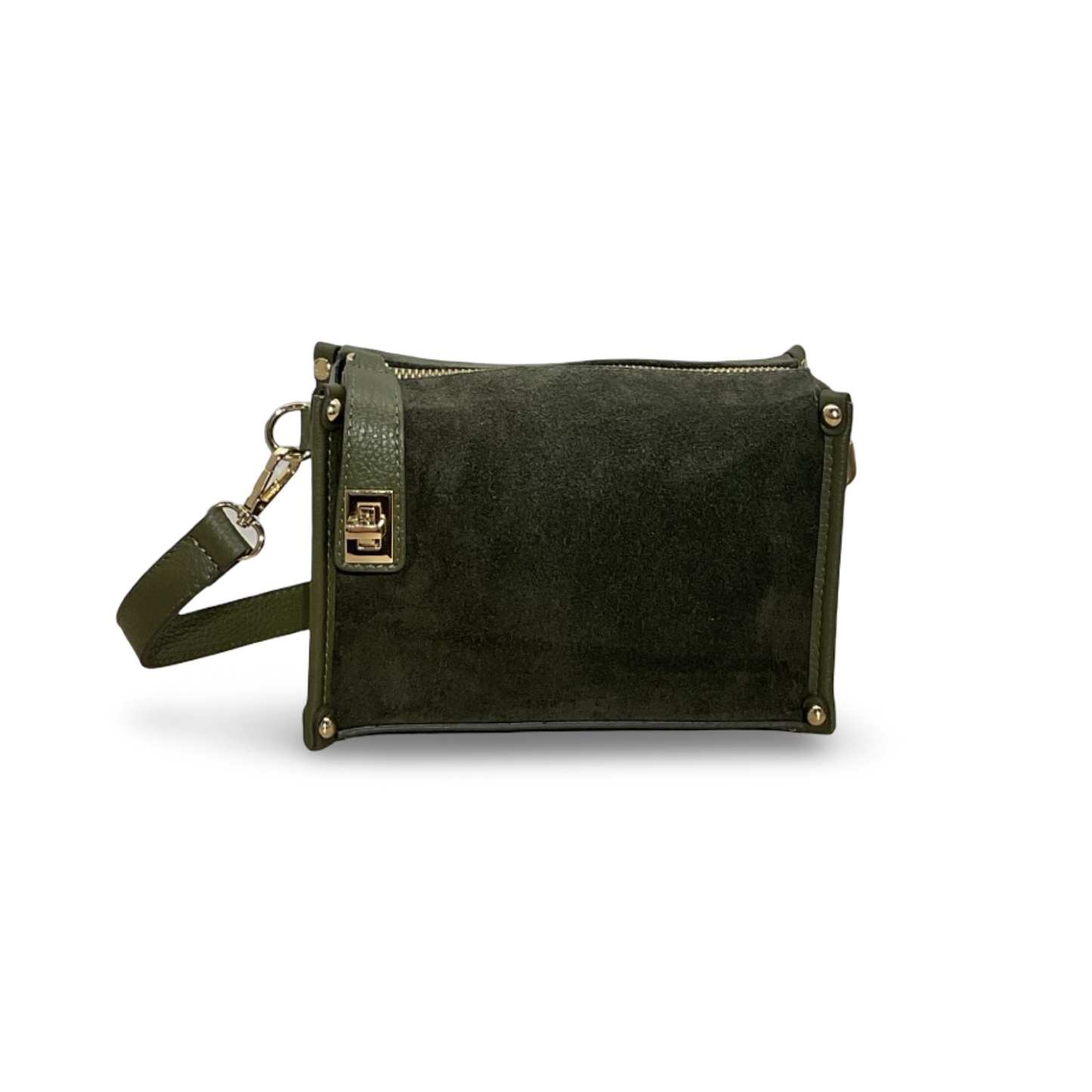 Petit Sac Carré en Cuir Suède Louise