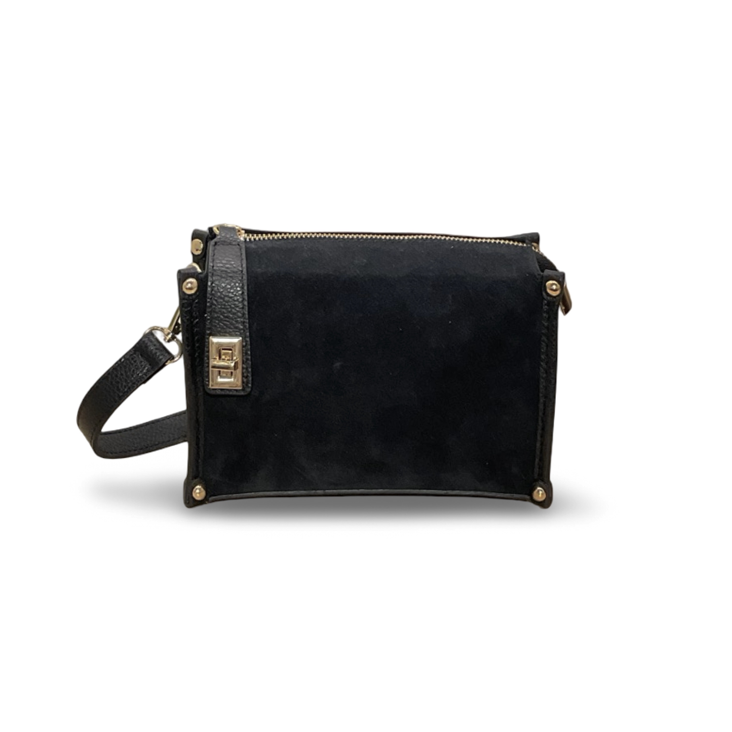 Petit Sac Carré en Cuir Suède Louise