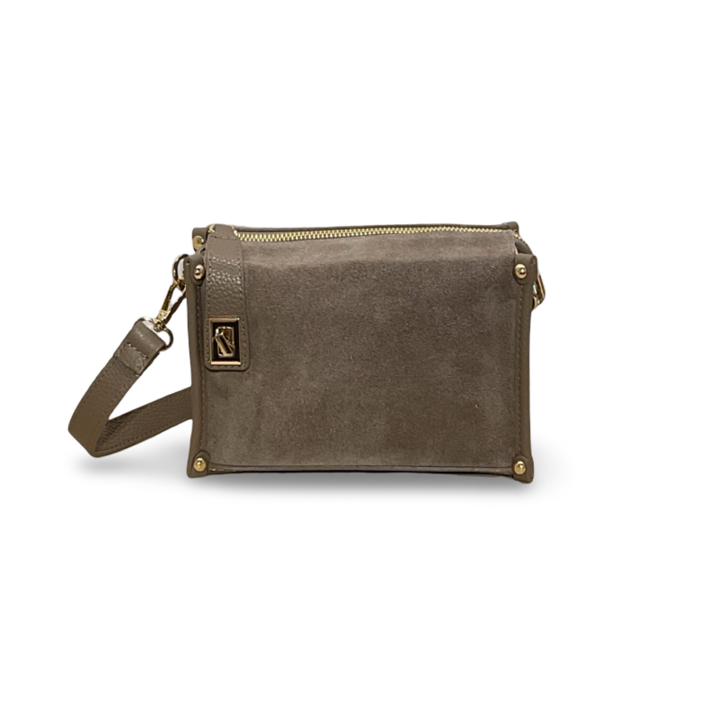 Petit Sac Carré en Cuir Suède Louise