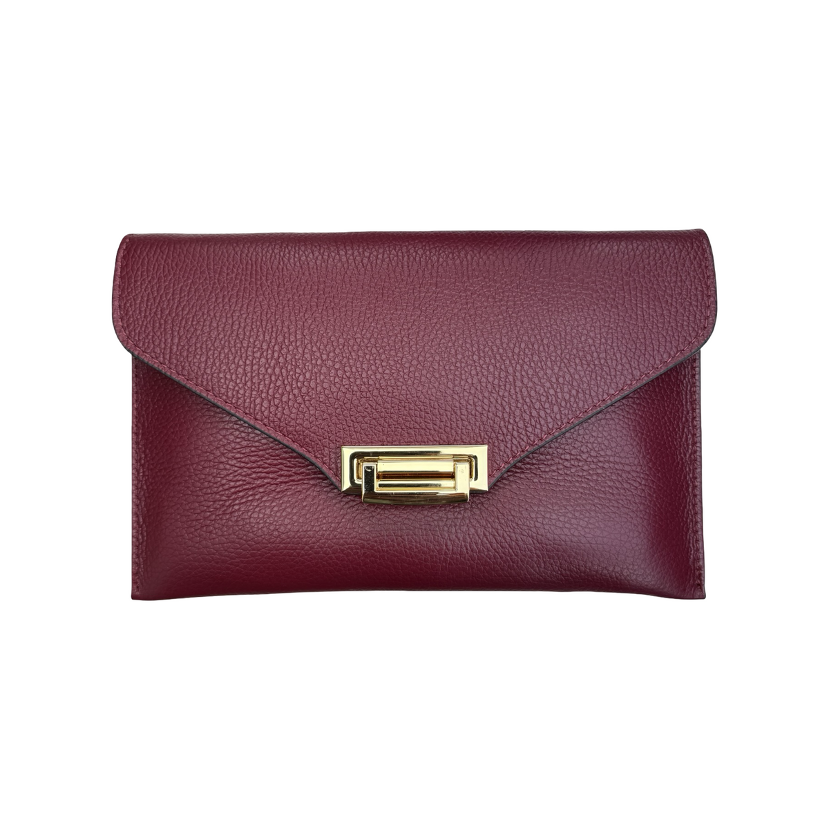 Pochette en Cuir Grainé Chaînette