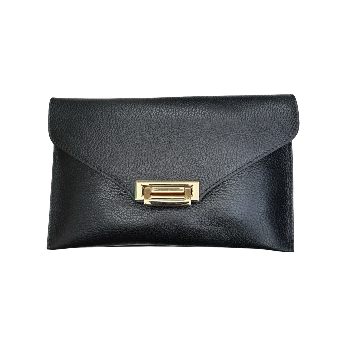 Pochette en Cuir Grainé Chaînette
