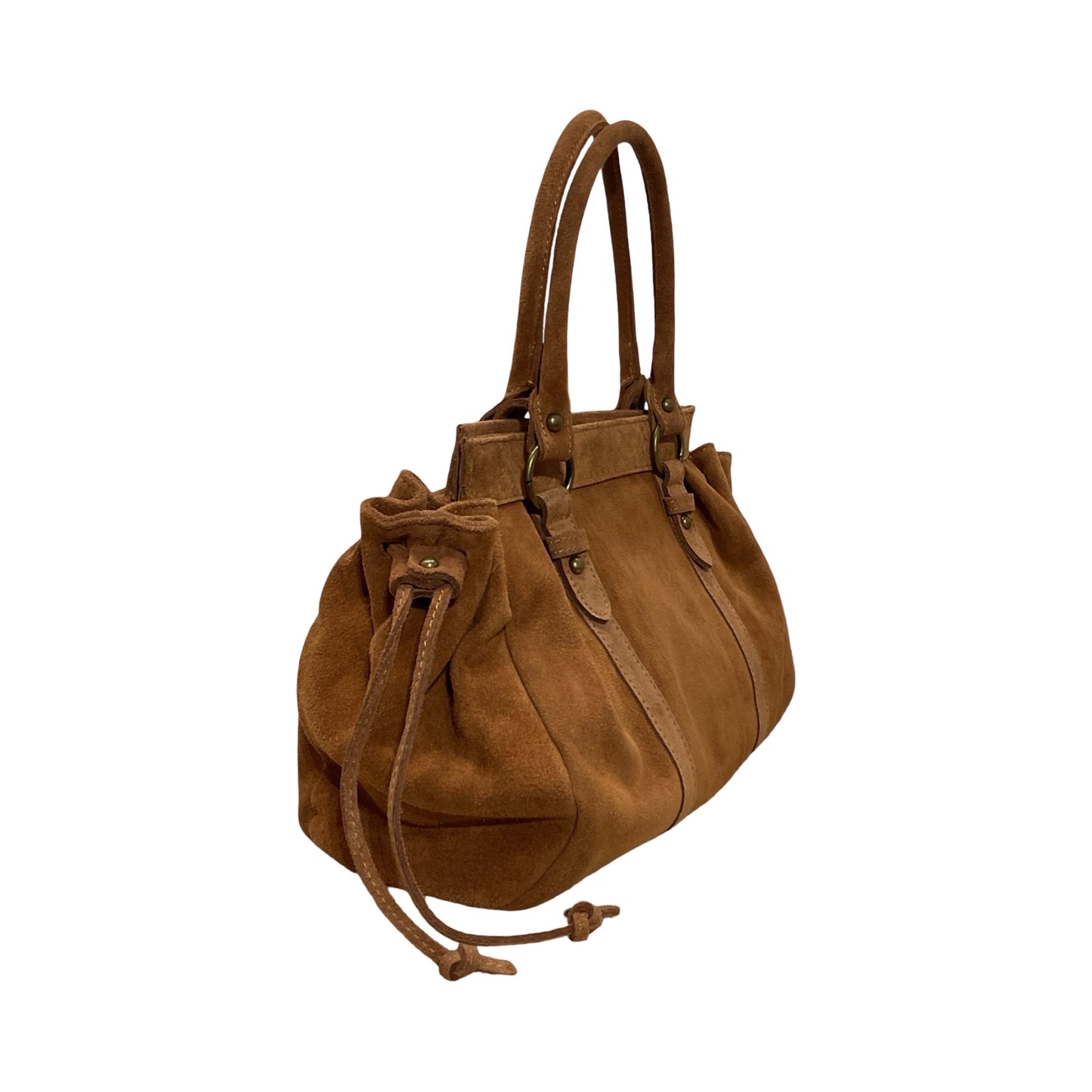 SAC A MAIN CUIR SUEDE GILIA 16 POUCES