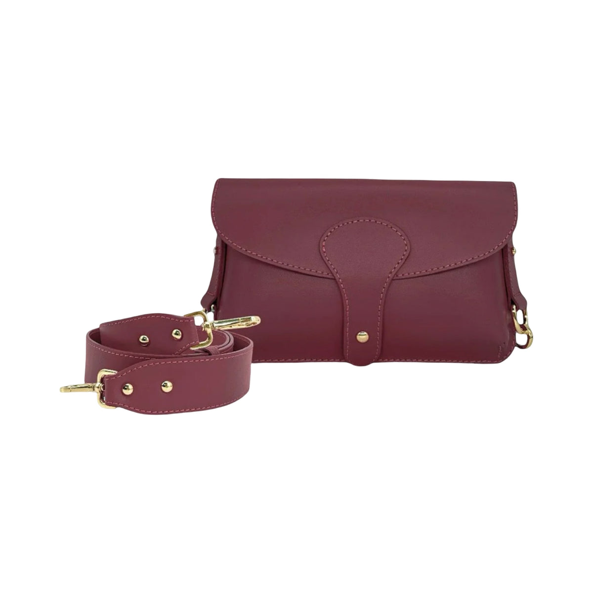 SAC BANDOULIERE CUIR LISSE LOU