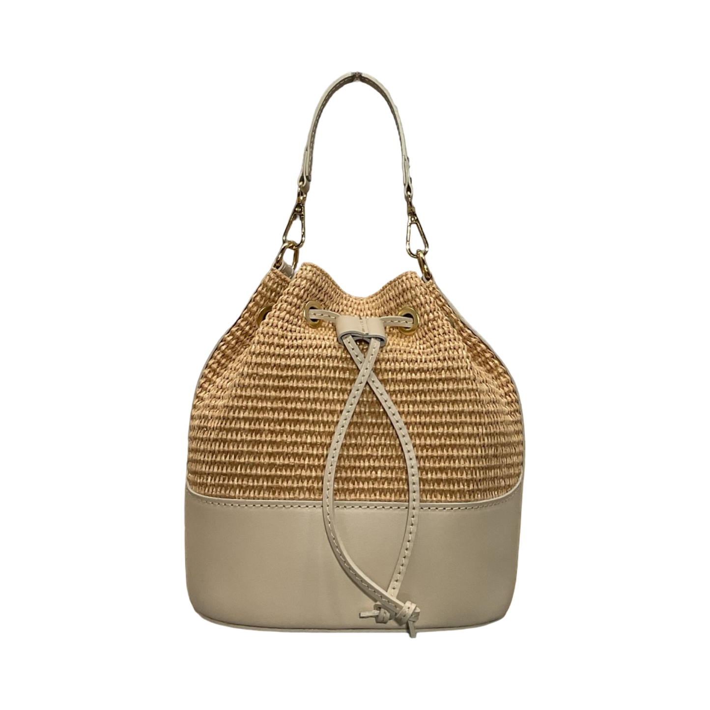 SAC A MAIN BOURSE CUIR RAPHIA GABI