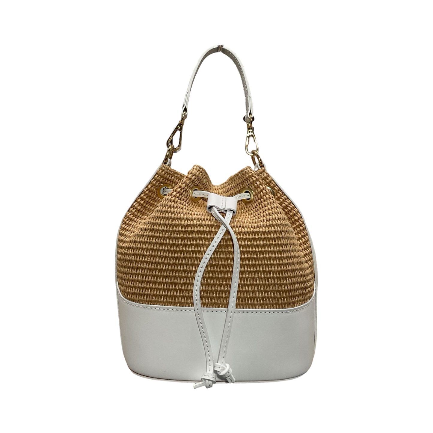 SAC A MAIN BOURSE CUIR RAPHIA GABI