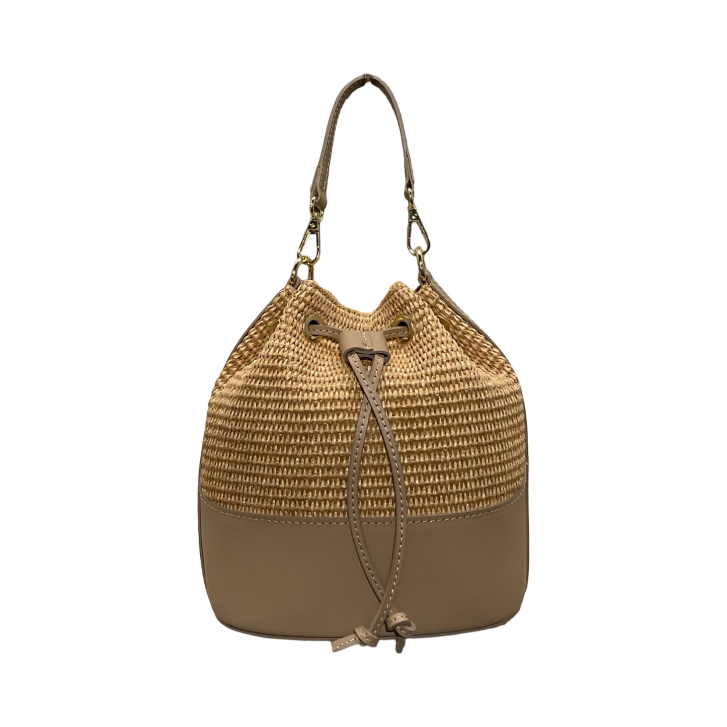 SAC A MAIN BOURSE CUIR RAPHIA GABI