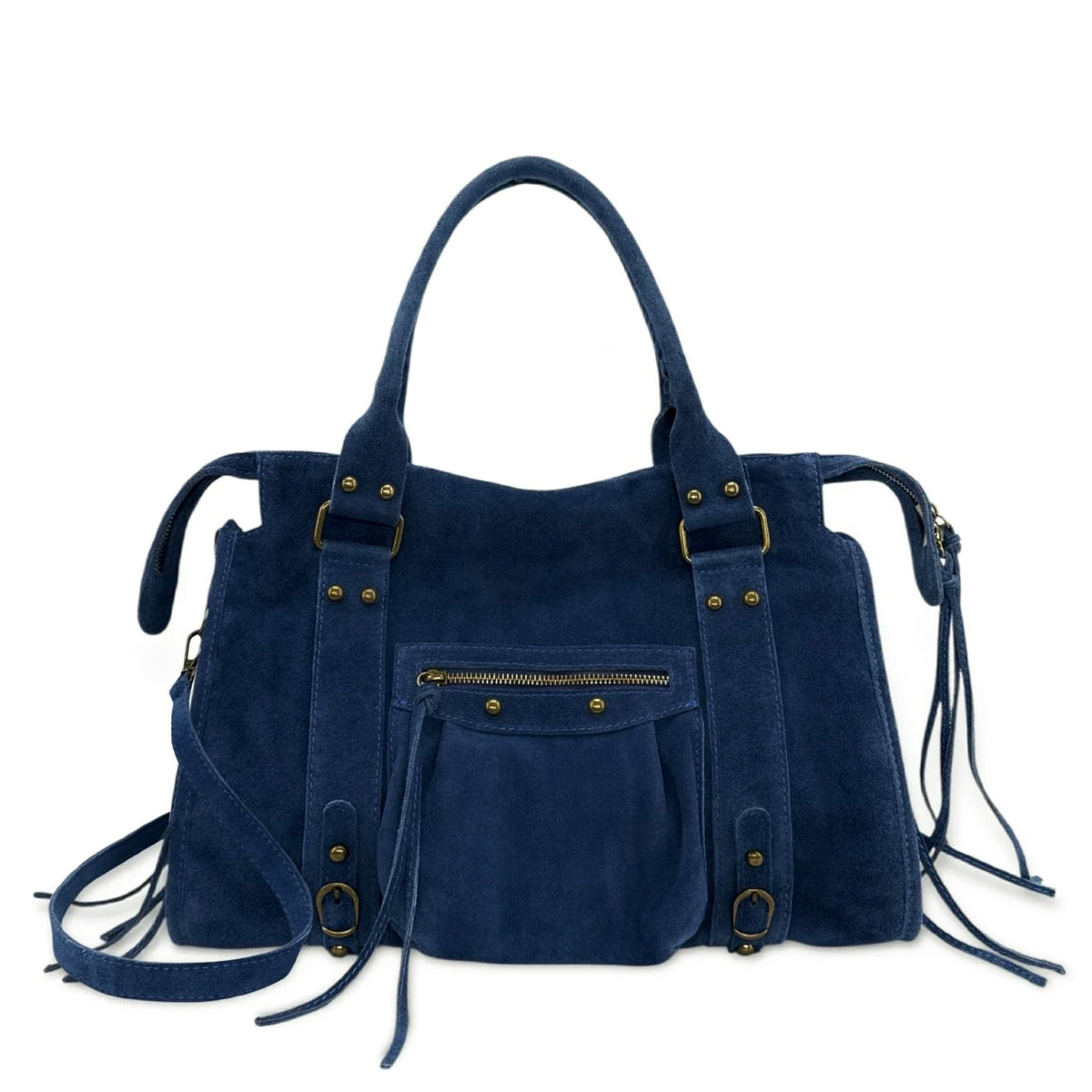 SAC CUIR SUÈDE CAPUCINE L