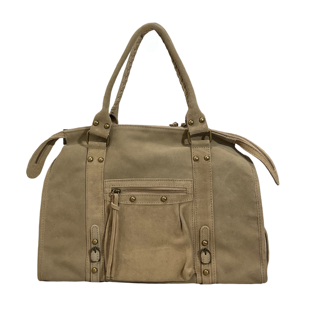 SAC CUIR SUÈDE CAPUCINE L