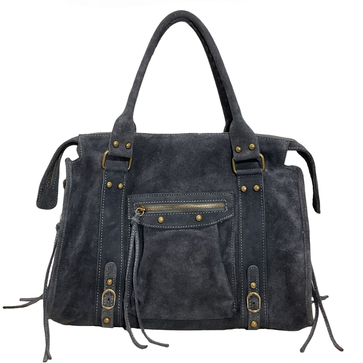 SAC CUIR SUÈDE CAPUCINE L