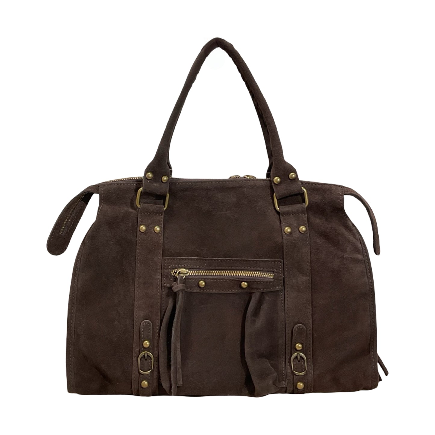 SAC CUIR SUÈDE CAPUCINE L