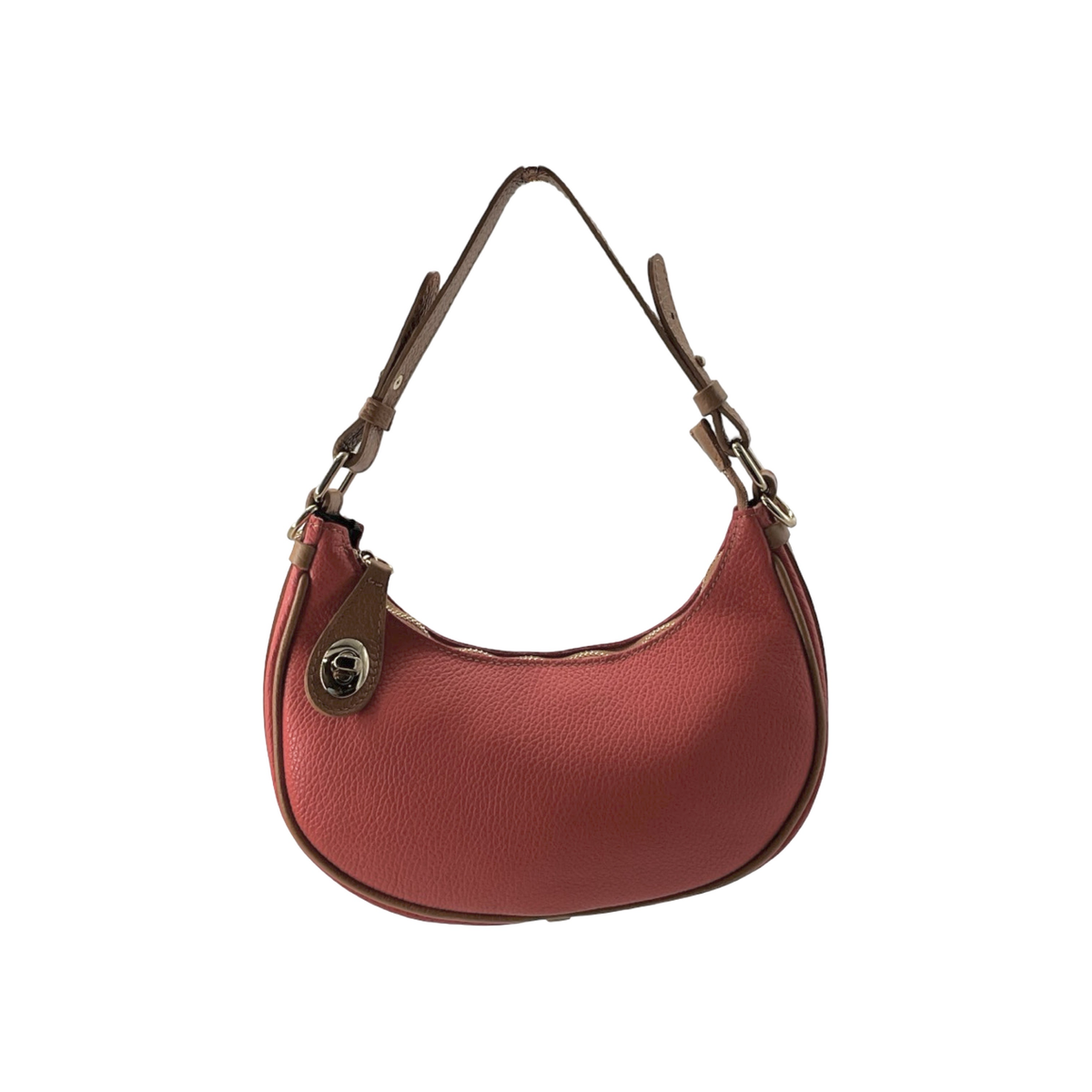 Sac Demi Lune en Cuir Grainé Joel