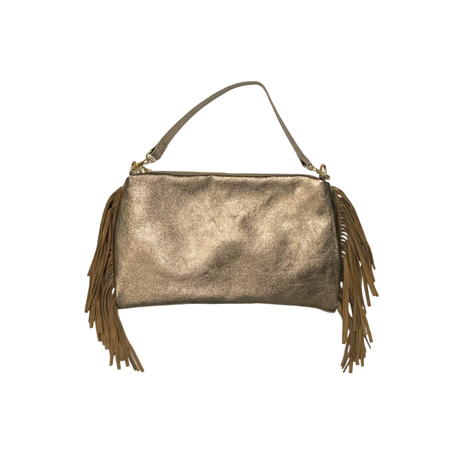 SAC EN CUIR IRISE FRANGE RECTO
