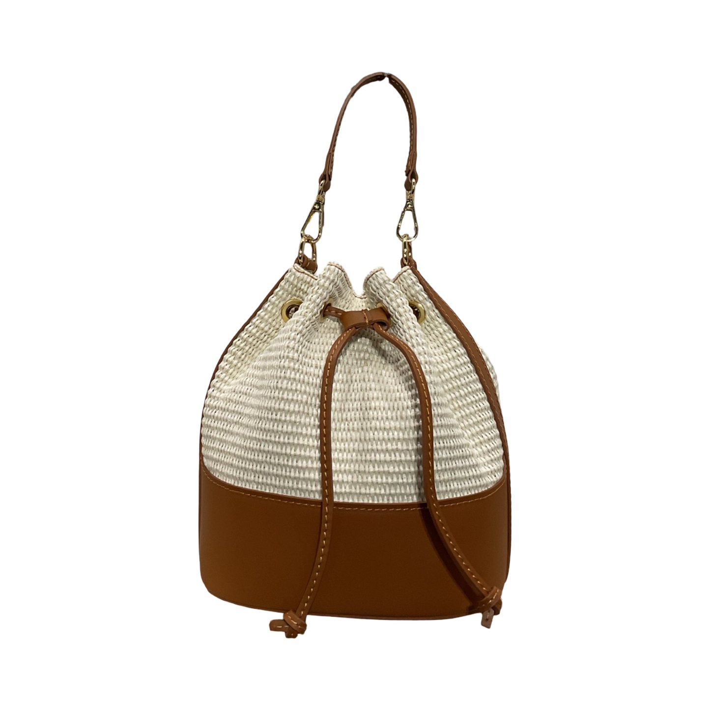 SAC A MAIN BOURSE CUIR RAPHIA GABI
