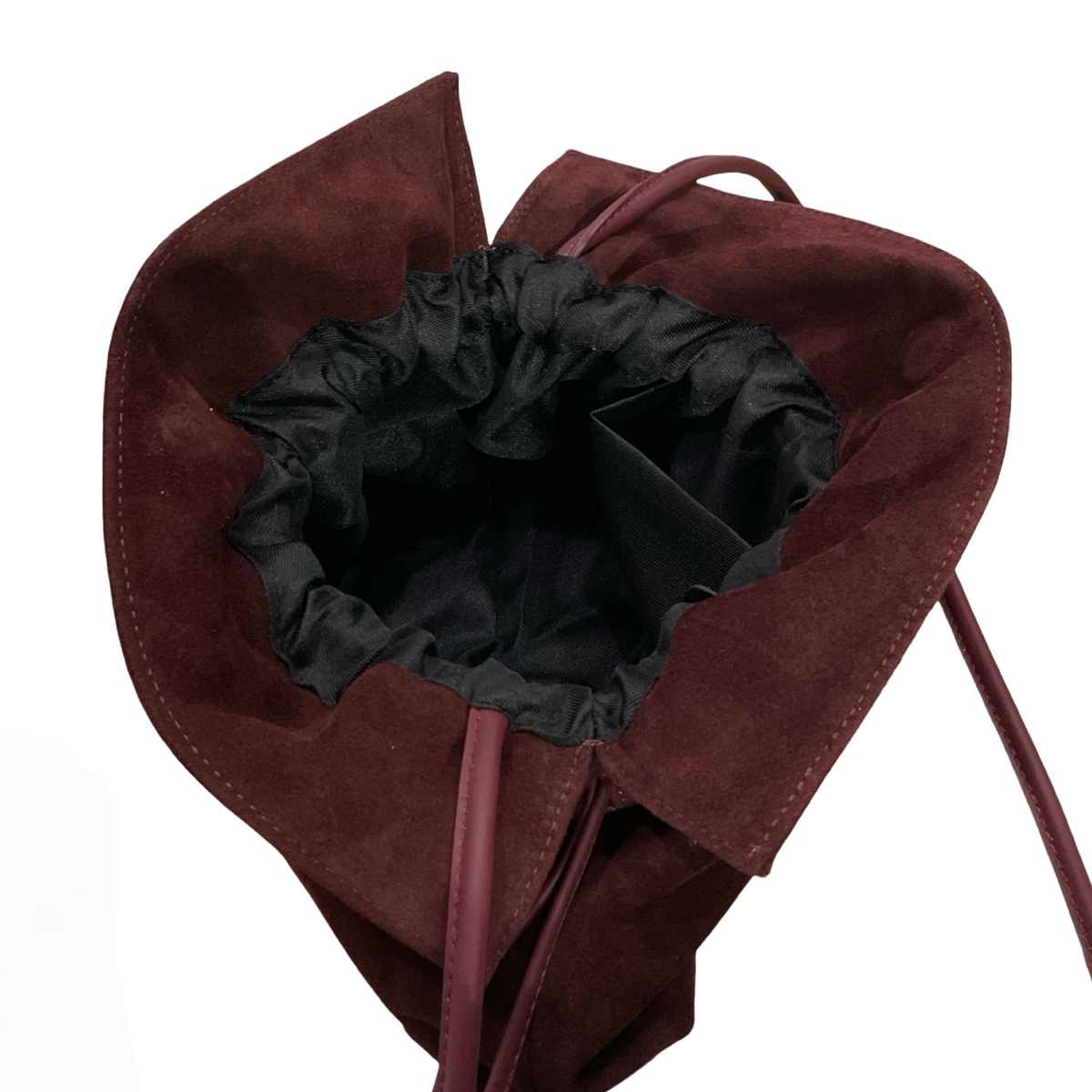 Sac Plissé en Cuir Suède Doona M