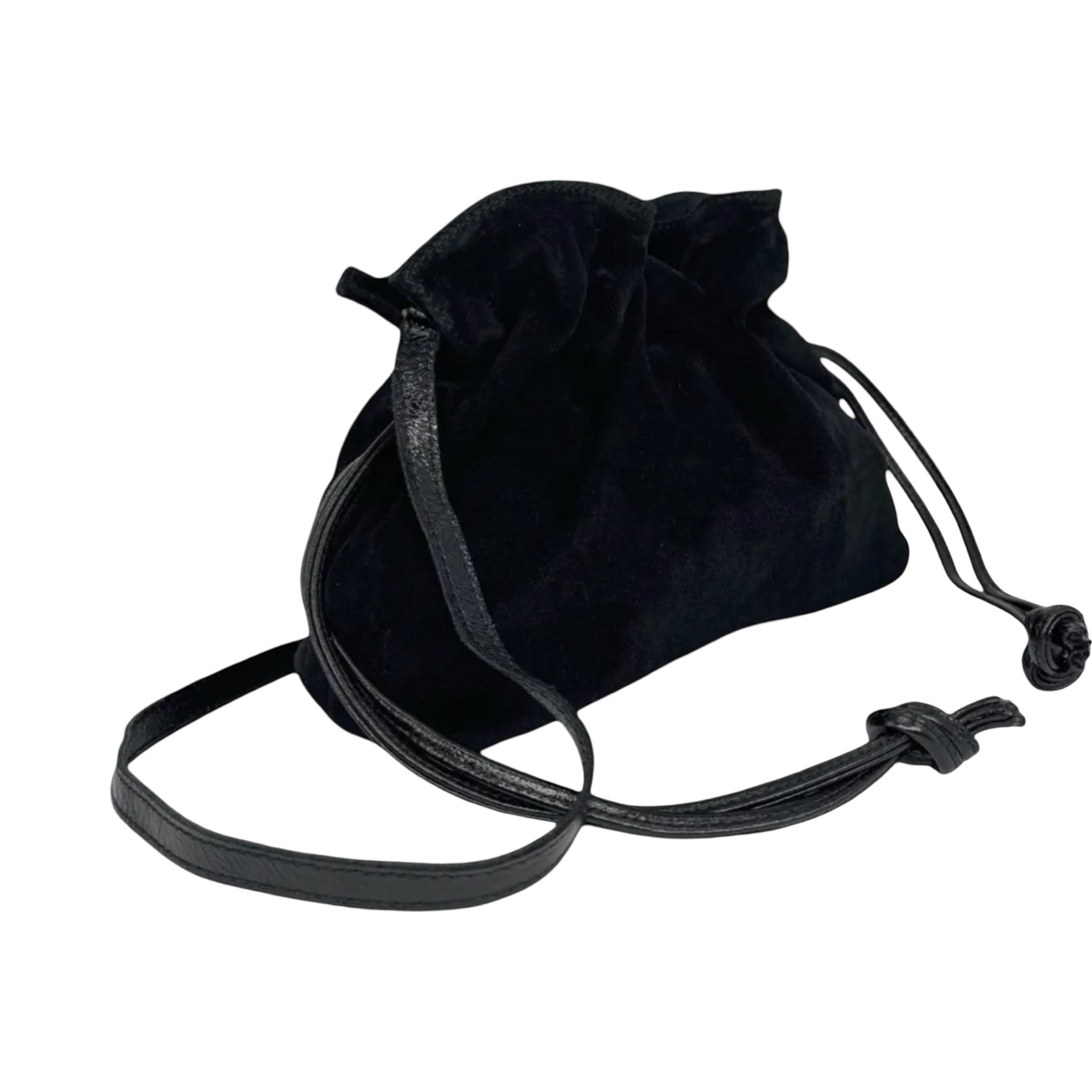 Sac Plissé en Cuir Suède Doona M