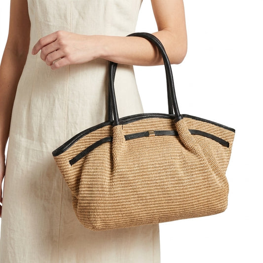 Sac Cuir Raphia Weim