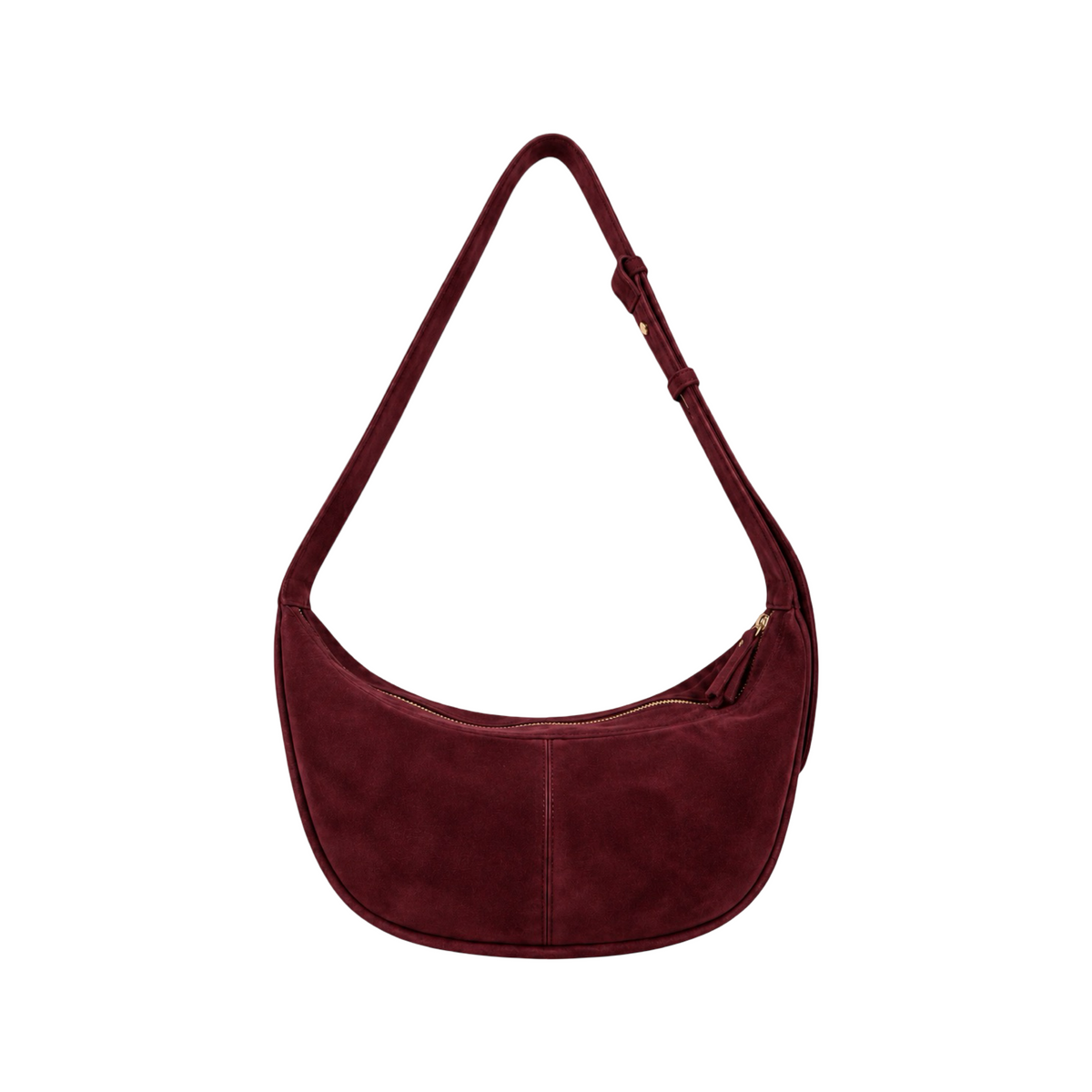Sac Demi Lune en Cuir Suède