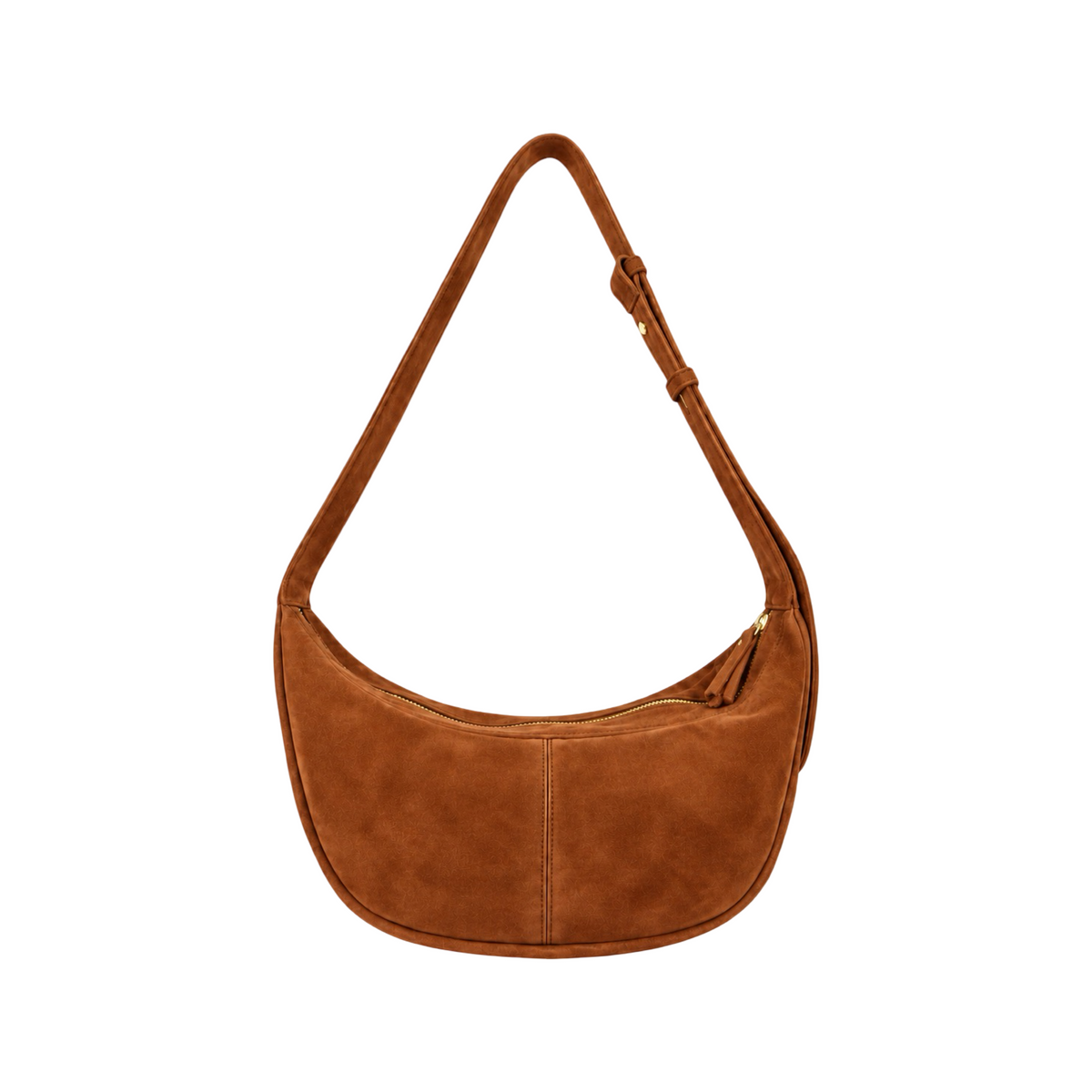 Sac Demi Lune en Cuir Suède