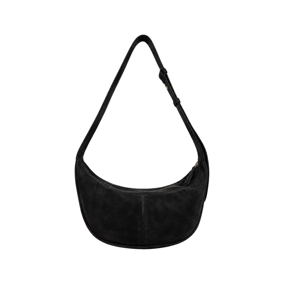 Sac Demi Lune en Cuir Suède