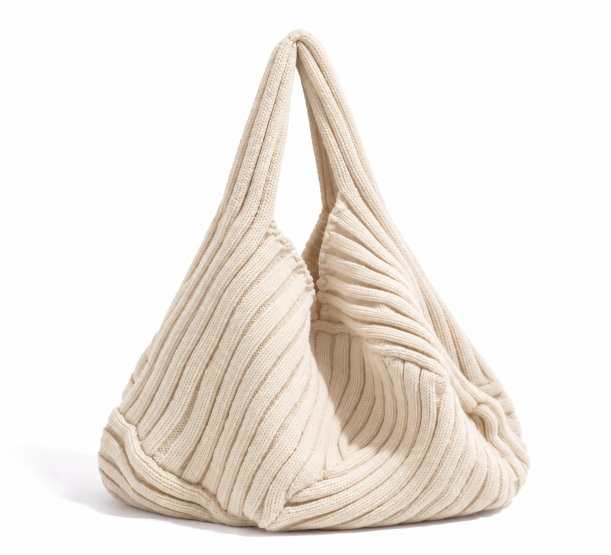 Sac Hobo en Maille Tricotée