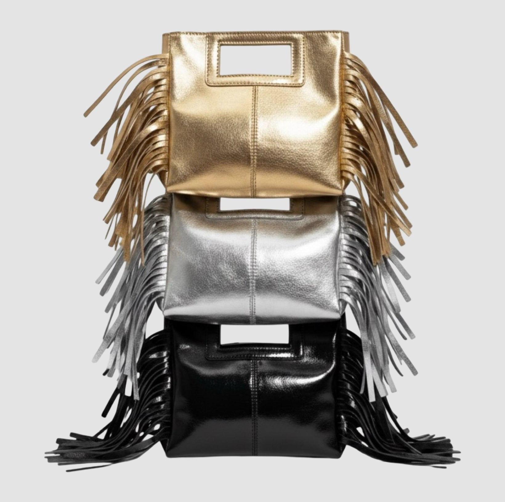 Sac Maje M Sac en cuir irisé métallisé grainé suède cuir grainé cuir suède cuir irisé cuir métallique MAJE imitation Maje sac M Maje maroquinerie louisa lee