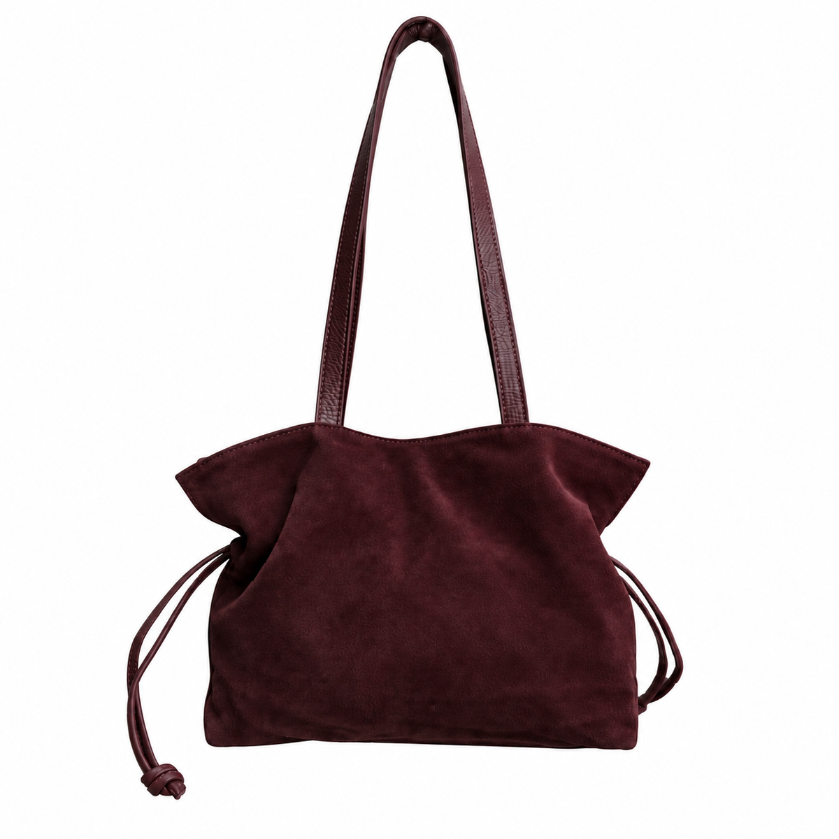 Sac Plissé en Cuir Suède Doona L