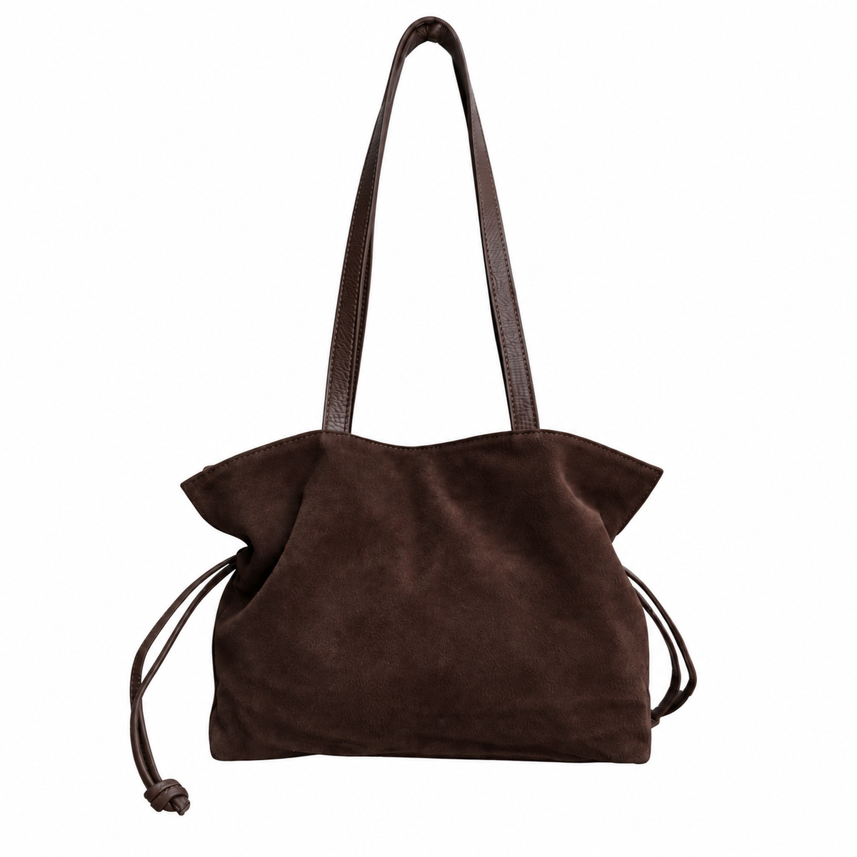 Sac Plissé en Cuir Suède Doona L