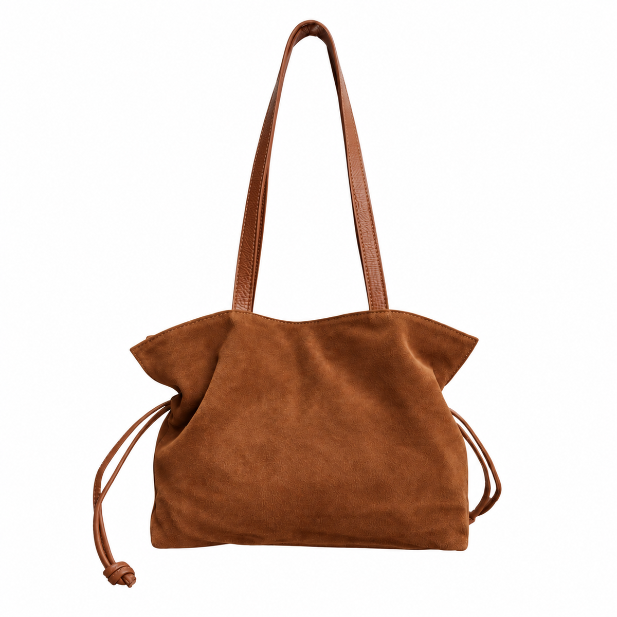 Sac Plissé en Cuir Suède Doona L