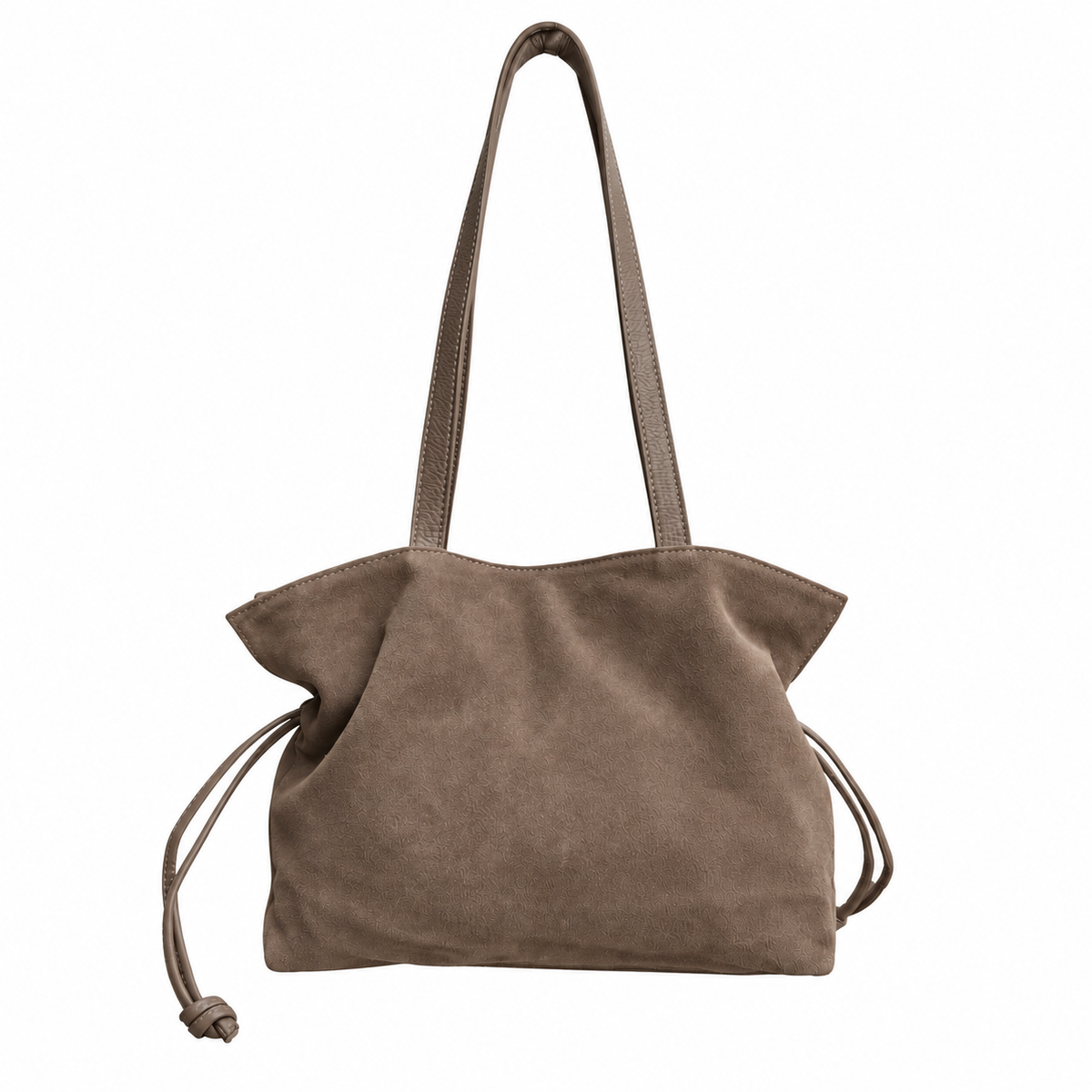 Sac Plissé en Cuir Suède Doona L
