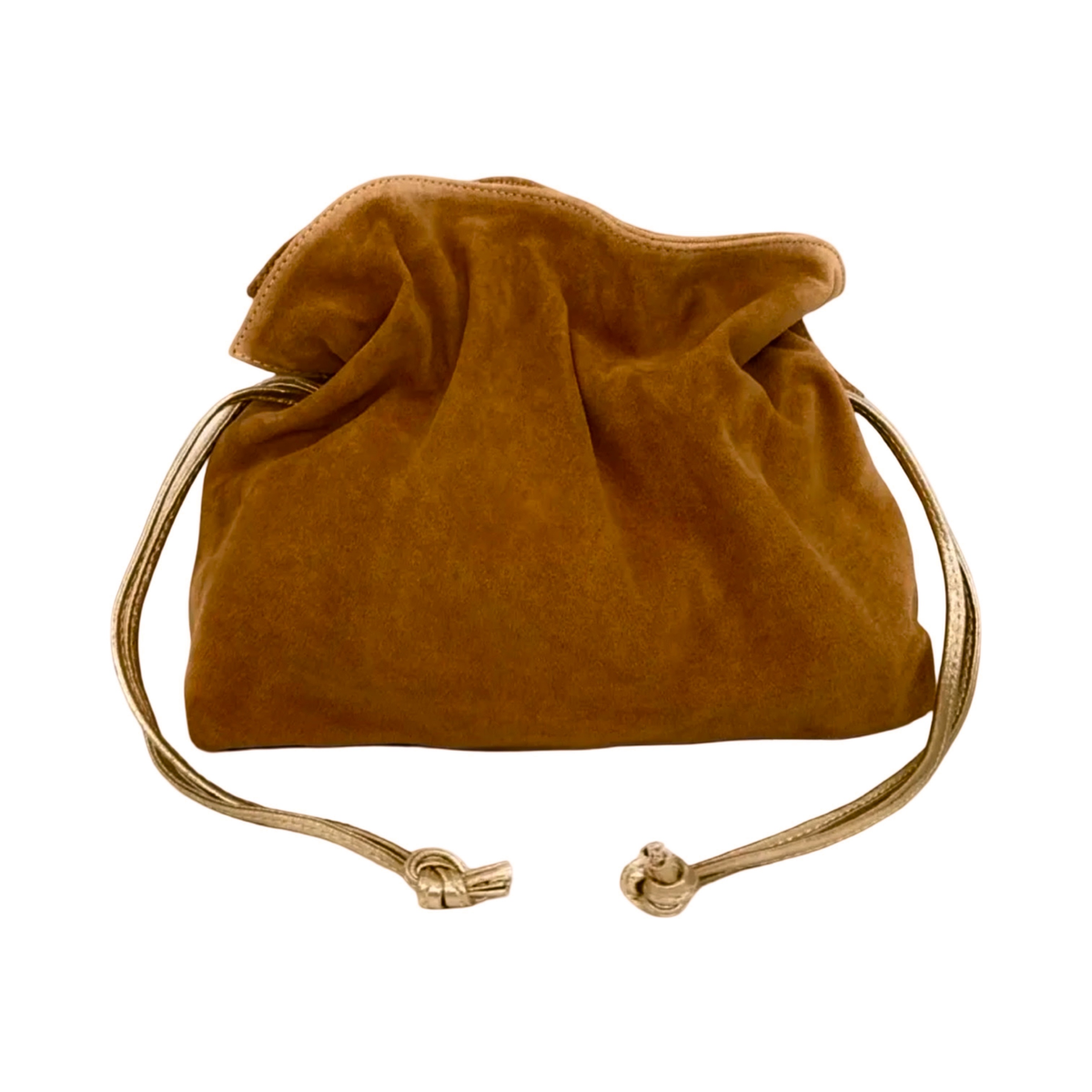 Sac Plissé en Cuir Suède Doona M