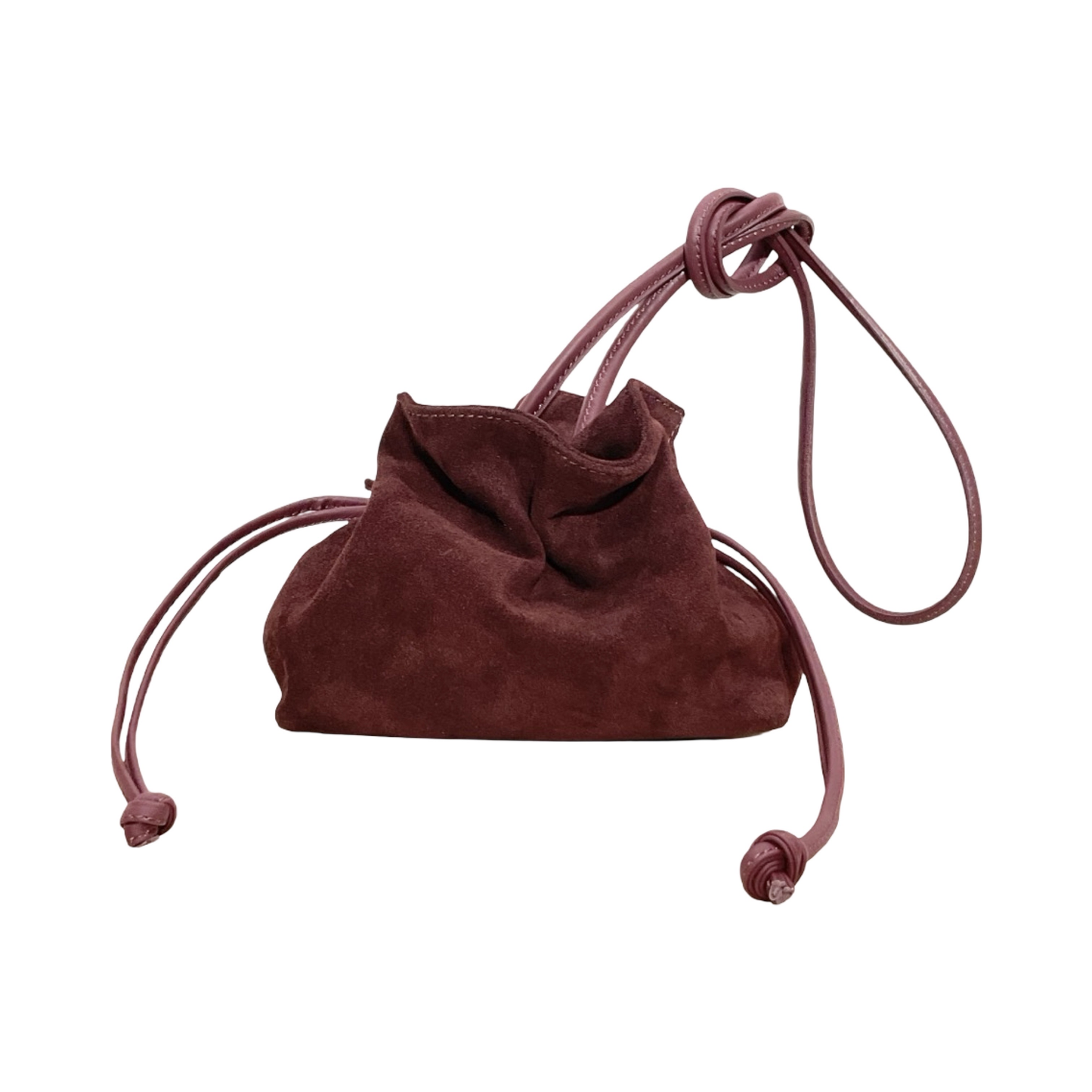 Sac Plissé en Cuir Suède Doona S