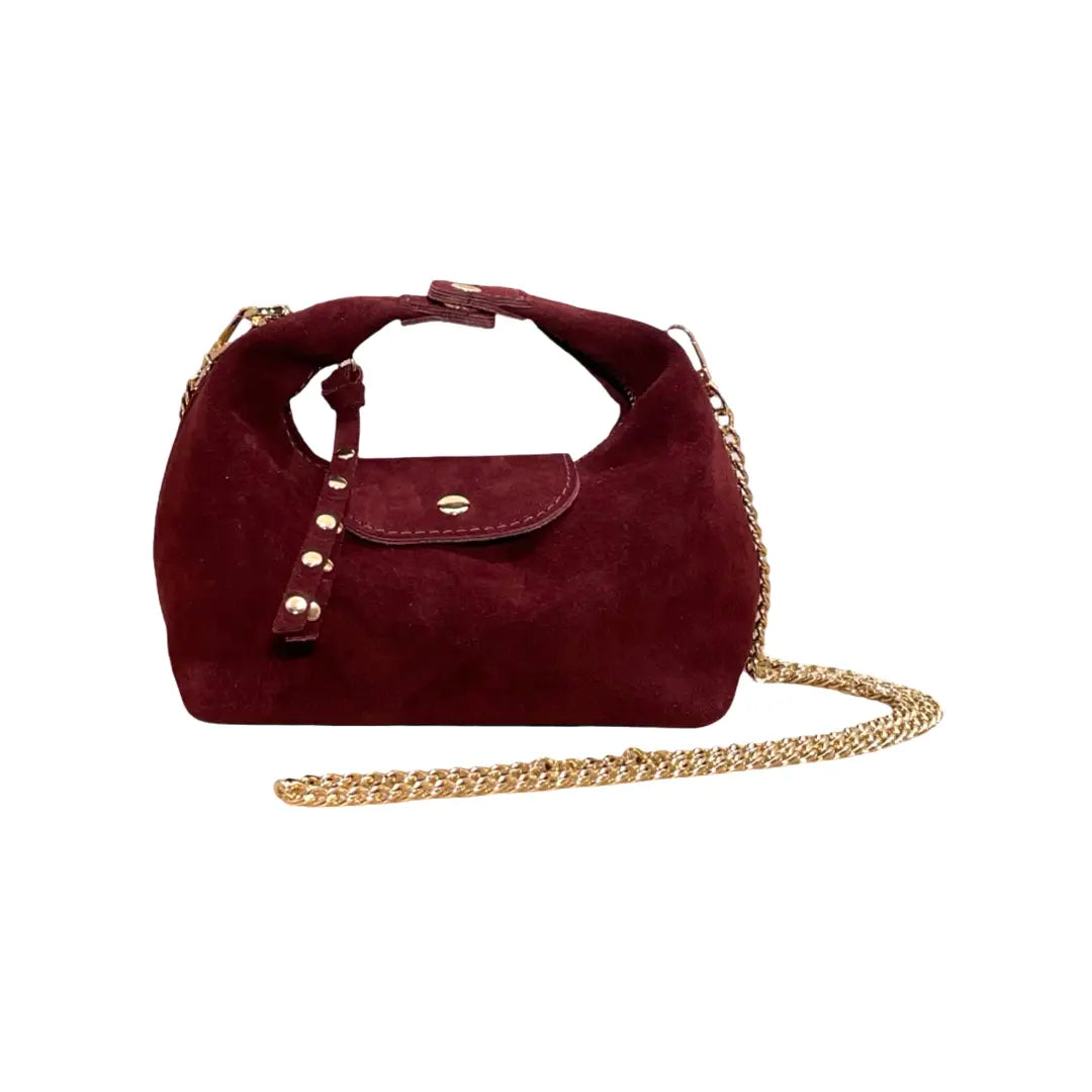 Sac à Bandoulière en Cuir Suède Lalala