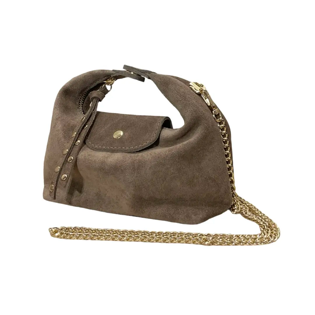 Sac à Bandoulière en Cuir Suède Lalala