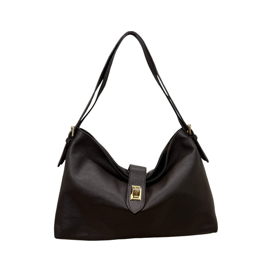 Sac à Épaule en Cuir Grainé Alix